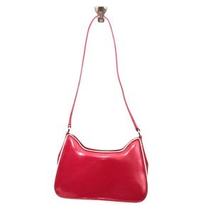❤️ Red leather handbag